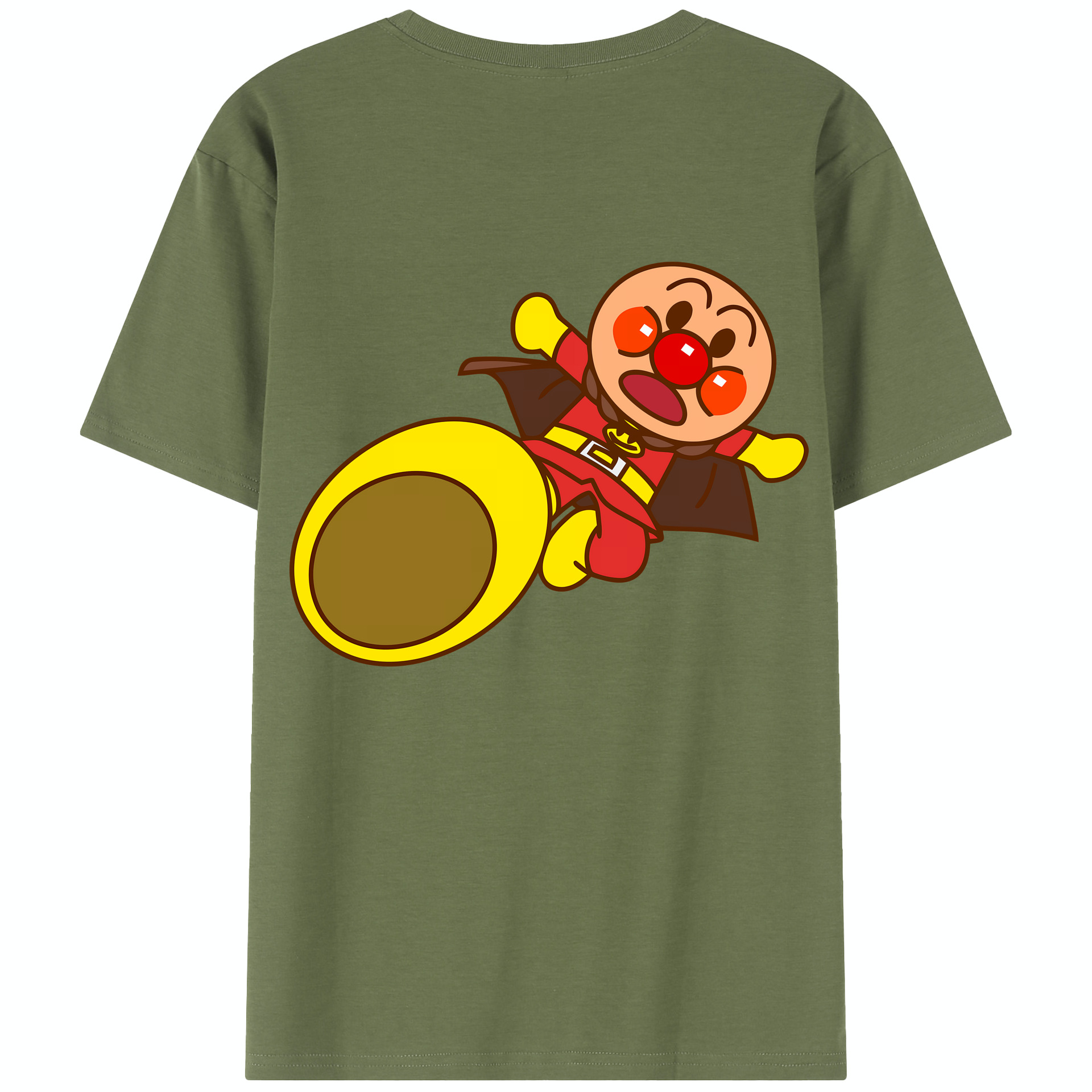 （画像用） アンパンマン Anpanman 綿100％半袖Tシャツ（背面プリント）